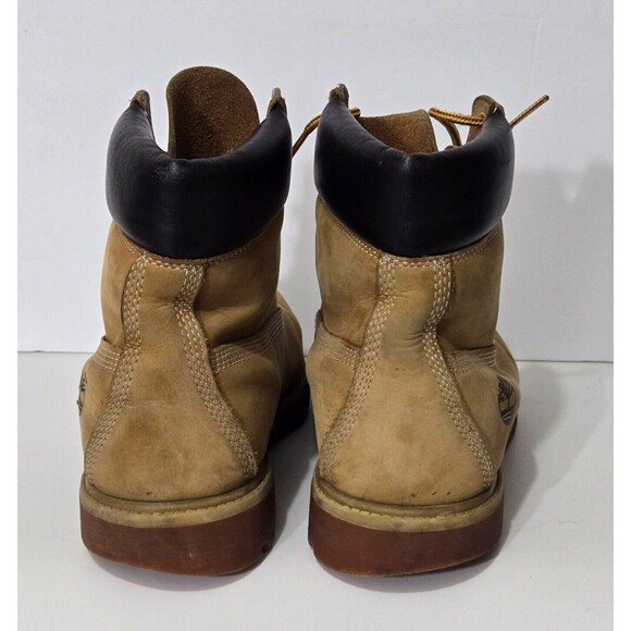 Timberland Classic Work Boots Mens 9.5 10061 Wheat 6 Inch Premium Nubuck - Picture 11 of 14